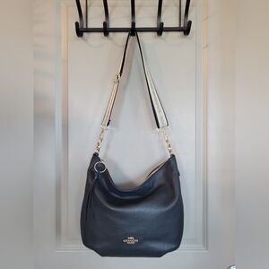 Coach Black Leather Shoulder Bag
